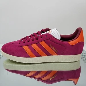Adidas Gazelle x AS Roma "Legacy Burgundy/Unity Orange" - Men's Size 8 - IH2634 - Picture 1 of 10