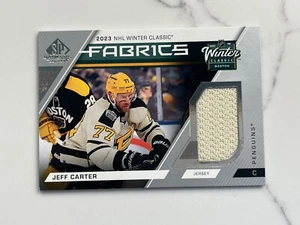 2023-24 UD SP Game Used 2023 Winter Classic Fabrics #WC-19 Jeff Carter Penguins - Bild 1 von 2