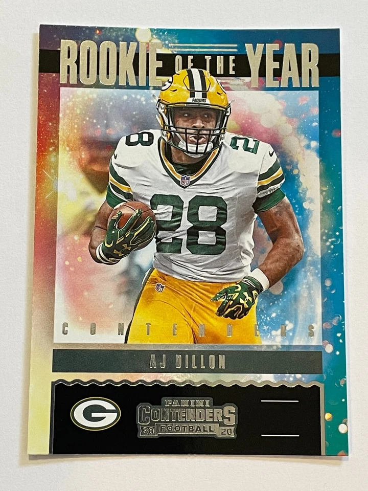 2020 Contenders Football ROY Contenders - AJ Dillon RC - Green Bay Packers - Image 1 of 1