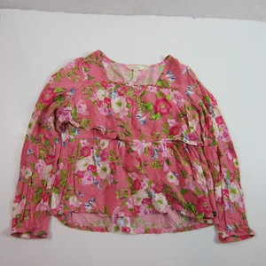 Matilda Jane Girl's Shirt Always Blooming Floral Pink Top Size 16 - Picture 1 of 5