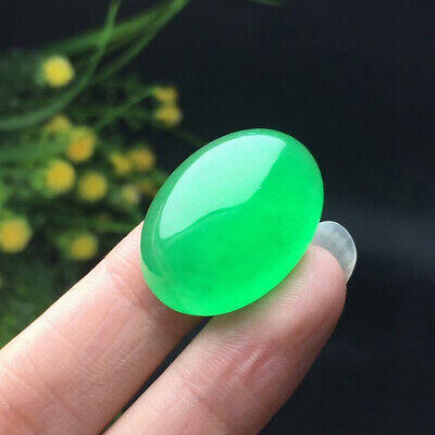 Natural Green Jadeite Gemstone Jade Can Do It Ring Surface Have Fine Box 18*25mm • 151.99$