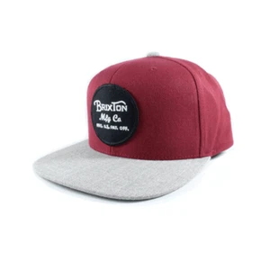 Brixton - Wheeler Snapback - Burgundy/Heather SALE - Picture 1 of 1