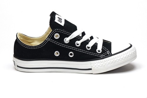 SCARPA CASUAL CONVERSE CHUCK TAYLOR 3J235 TELA BIANCA NERA ALL STAR BAMBINO PICCOLO