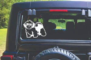 Custom ShitTzu Dog Breed window decal sticker gift dog handler window cling - Picture 1 of 1