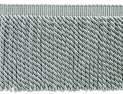DÉCOPRO (TM) Bullion Fringe Trim, Style# BFS6, Color# 049 - Silver Grey [4.5 Yards]