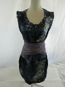 Edun Silk Graphic Dress Size M - Picture 1 of 12