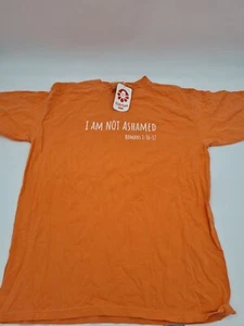 Comfort Colors T-Shirt "I am Not Ashamed" Orange Neu mit Etikett - Bild 1 von 5