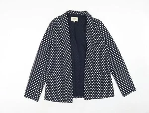 Papaya Womens Blue Polyester Blend Blazer Size 12 Open - Picture 1 of 10