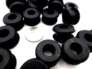1/2" Hole Fit Rubber Grommet Bushing For 1/4" Thick Panel, Has 5/16" ID, Durable - Picture 1 of 12