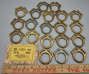 Vintage North Judd Anker Pferd Tack 3/4" Messing Quadrate #369 3/4" 20 insgesamt - Bild 1 von 6