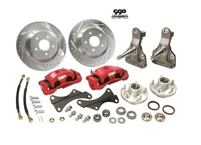 1968-74 CHEVY II NOVA 13" BIG BRAKES 2" DROP SPINDLE DISC BRAKE CONVERSION KIT Foto 1 de 4