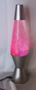 Video...Vintage~2011 LED Multi Color Changing Glitter Lava Lamp 14-3/4" - Picture 1 of 6