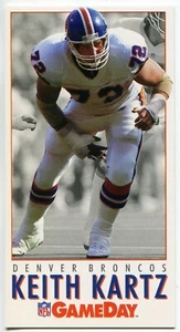 1992 GameDay #354 Keith Kartz Denver Broncos - Foto 1 di 2
