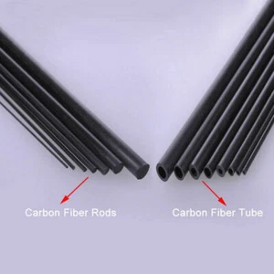 Carbon Fiber Tube & Rods Round 1.8mm 2mm 3mm 6mm For RC Airplane You Pick Sizes - Picture 1 of 7