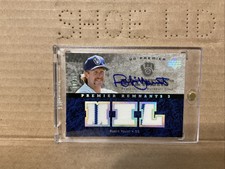 2007 Upper Deck Premier Remnants Triple Autographs Jersey Robin Yount Auto /25