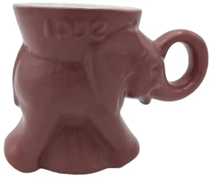 Taza política de cerámica esmaltada malva Frankoma GOP Elephant 1992 - Imagen 1 de 7