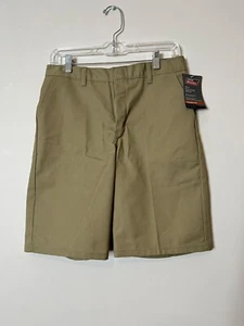 Dickies Boys Flat Front Classic Fit Khaki Shorts 12H Stain Release Wrinkle Resis - Picture 1 of 3