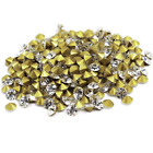Wholesale Top Quality Czech Glass Crystal Rhinestones Round Pointed Foiled Back