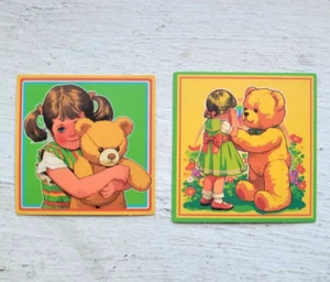 Haunted Doll Active Spirit Girl And Creepy Cuddly Teddy Bear Sticker Lot Of 2 Pc - Picture 1 of 4