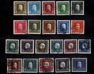 Bosnien & Herzegowina Scott 65-85 gebraucht Franz Josef 1912-1914 21er Set CV 176,80 $ - Bild 1 von 1