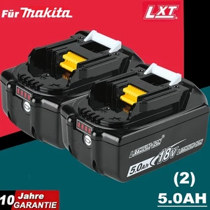 2 Original - 18V/5,0Ah para Batería Makita BL1860B - Juego de 2 - 197422-4 BL1850 BL1830 - Imagen 1 de 15