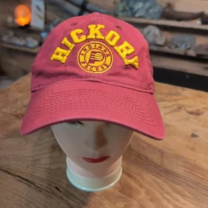 NBA Indiana Pacers Hickory Adidas Adjustable Strapback Hat Red & Yellow - Picture 1 of 5