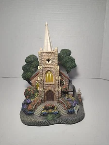 Thomas Kinkade 1999 Hawthorne Village Windermer Church 79983 Lamplight Collectio - Picture 1 of 9