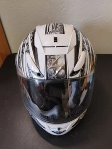 Scorpion EXO-700 Black White Full Face Guard Mask Helmet Small Adjustable Air - Picture 1 of 11