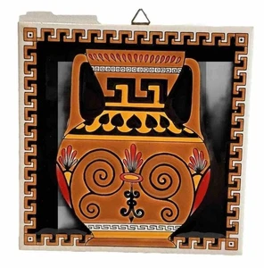 Ceramic Greek Mythology theme 6 INCHES  Tile ROMAN URN - Picture 1 of 1