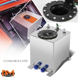 Tapa negra de pila de combustible/tanque de gasolina/transmisor de nivel de aluminio ligero de 2,5 galones - Imagen 1 de 5