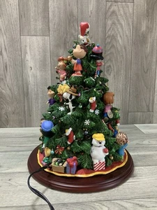 Danbury Mint The Peanuts Christmas Tree Lights Up Charlie Brown Snoopy Large - Picture 1 of 21