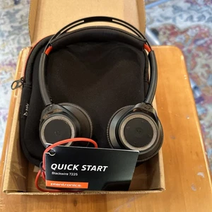 Poly Blackwire 7225 Headset Wired Stereo USB + Carrying Case - Afbeelding 1 van 4