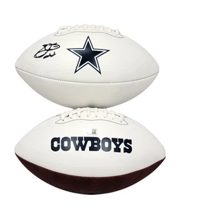 Emmitt Smith Autographed Dallas Cowboys Logo Football Beckett Witnessed - Picture 1 of 1