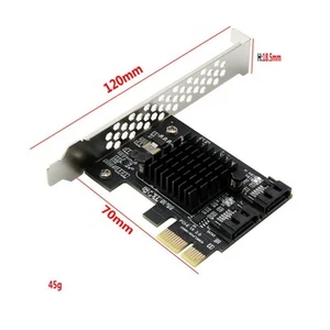 PCIe PCI Express To 6Gbps Expansion Card 2-Port Adapter Parts Practical - Picture 1 of 8