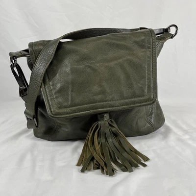 Kooba Leather Jonnie Hobo Shoulder Bag Olive Green - Image 1 of 4