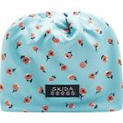 Skida Alpine Hat And Neck-Warmer Beautiful  Turquoise Color Flowers Nwot