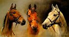 We Three Kings Racehorses Arkle Red Rum Desert Orchid by Crawford Repro FREE S/H