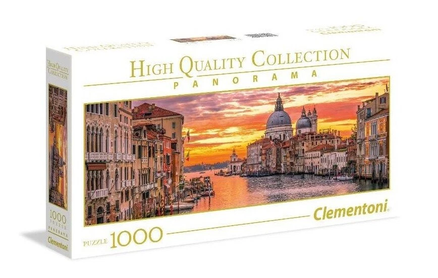 Puzzle Clementoni 1000 pezzi Venezia Canal Grande tramonto basilica di San Marco - Immagine 1 di 1