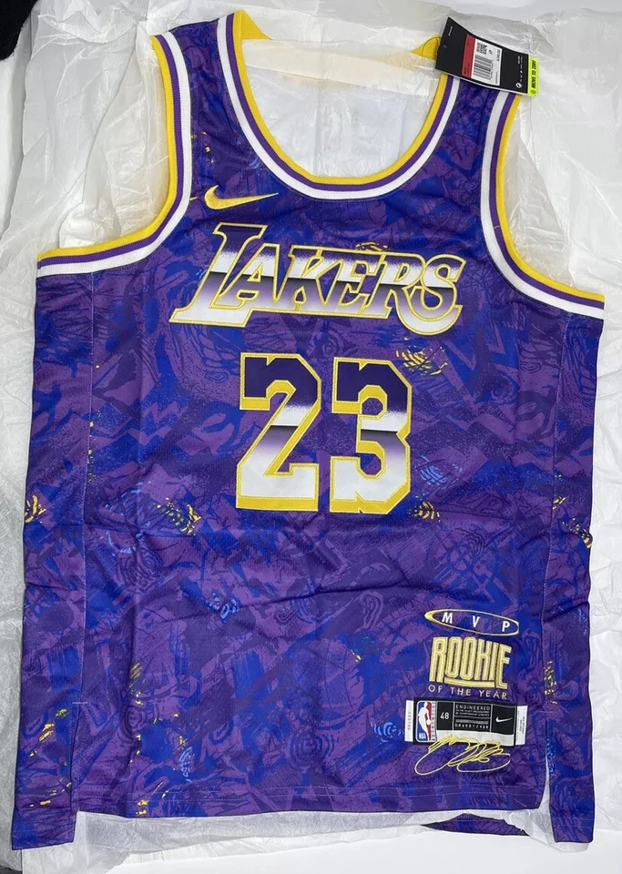 Nike Los Angeles Lakers Lebron James #23 2021 MVP Authentic Jersey Select Series