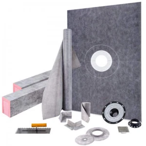 38"x60" Waterproof Shower Pan Kit Center Drain ABS Easy DIY Installation - Picture 1 of 13