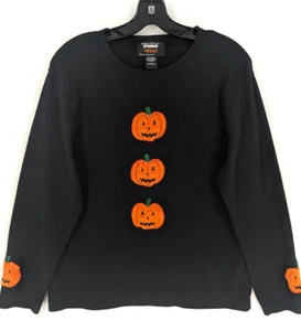 Diseñadores Originales Studio Treat Mujer Grande Negro Calabazas Halloween Camiseta - Imagen 1 de 10