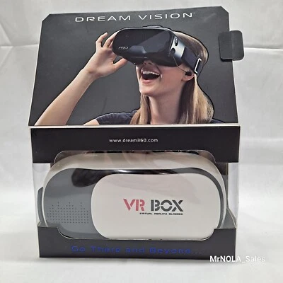 VR Box Dream Vision Pro Headset Built In Mic Ear buds Cell iPhone Android IOS - Image 1 of 4