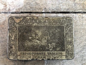 Vintage Rare Pill Tin Dr Jayne’s Expectorant Tablets Opium - Picture 1 of 7