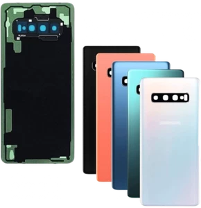 Samsung Galaxy S10 Plus G975F Rear Battery Back Glass Cover Replacement + Lens - Picture 1 of 1