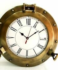 Horloge de hublot de bateau en laiton marin Antique de 12 pouces, horloge...
