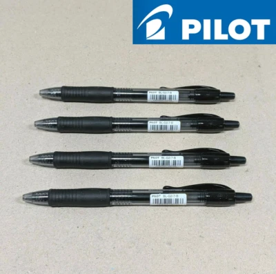 4 x PILOT G2 Gel Ink Retractable Roller Ball Pen Black 0.7mm Fine BL-G2-7 - image 1 of 4