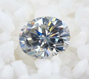 White Diamond 1.00Ct Certified Lab-Grown Oval Cut FL-Clarity Loose Gemstone 4AUR - Picture 1 of 12
