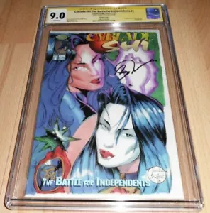 CGC SS 9.0 CYBLADE / SHI #1 SIGNED TUCCI VARIANT 1st WITCHBLADE - Picture 1 of 3
