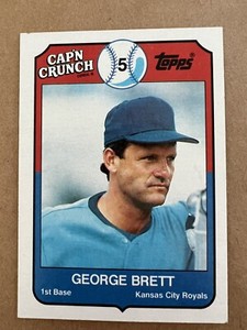 TOPPS 1989 CAP’N CRUNCH MLB Baseball Card ⚾️ GEORGE BRETT NM!
