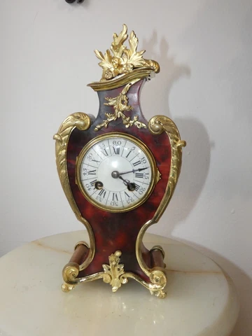 Super Beautiful French Boulle Watch With Great Bronze Fittings And EMAIL-31092 Cover